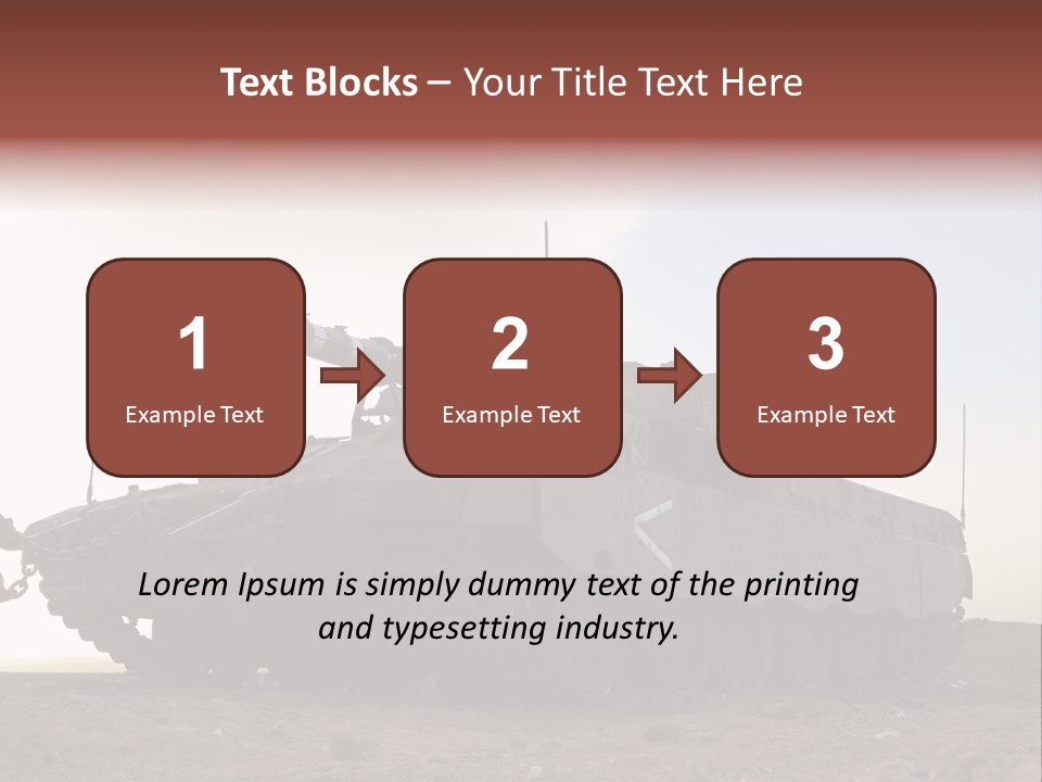 Merkava 4 Tank PowerPoint Template