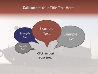 Merkava 4 Tank PowerPoint Template