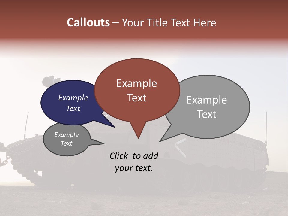Merkava 4 Tank PowerPoint Template