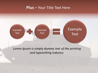 Merkava 4 Tank PowerPoint Template