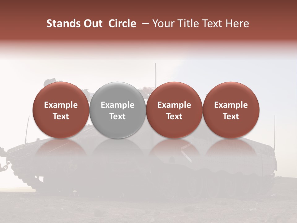 Merkava 4 Tank PowerPoint Template