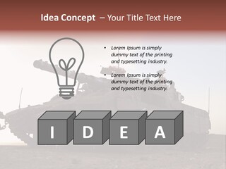 Merkava 4 Tank PowerPoint Template