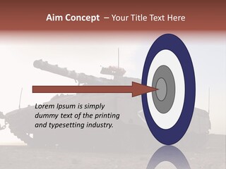 Merkava 4 Tank PowerPoint Template