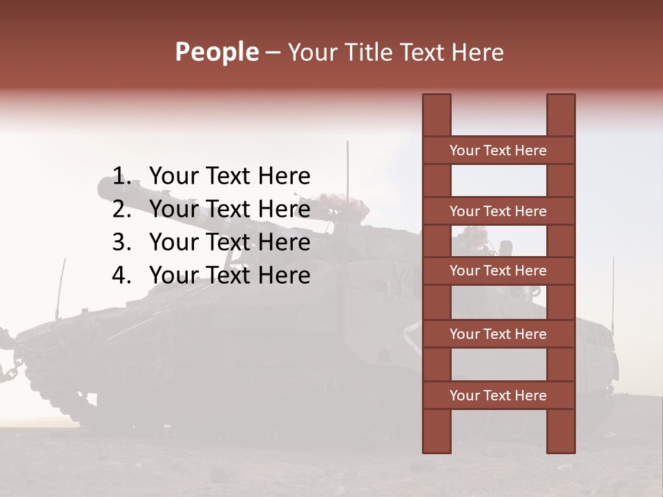 Merkava 4 Tank PowerPoint Template