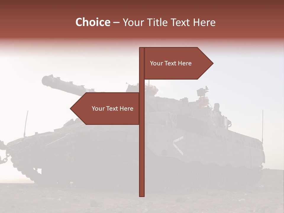 Merkava 4 Tank PowerPoint Template