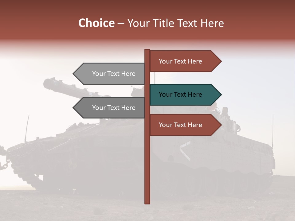 Merkava 4 Tank PowerPoint Template