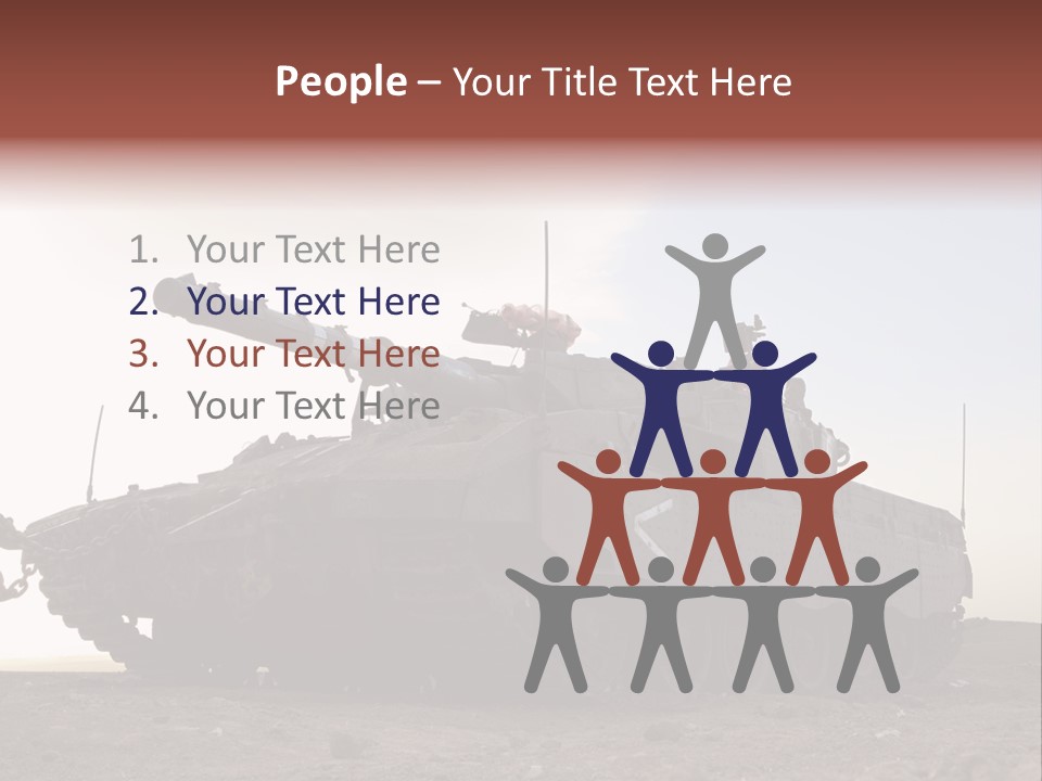 Merkava 4 Tank PowerPoint Template