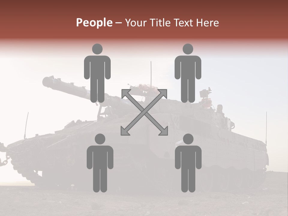 Merkava 4 Tank PowerPoint Template