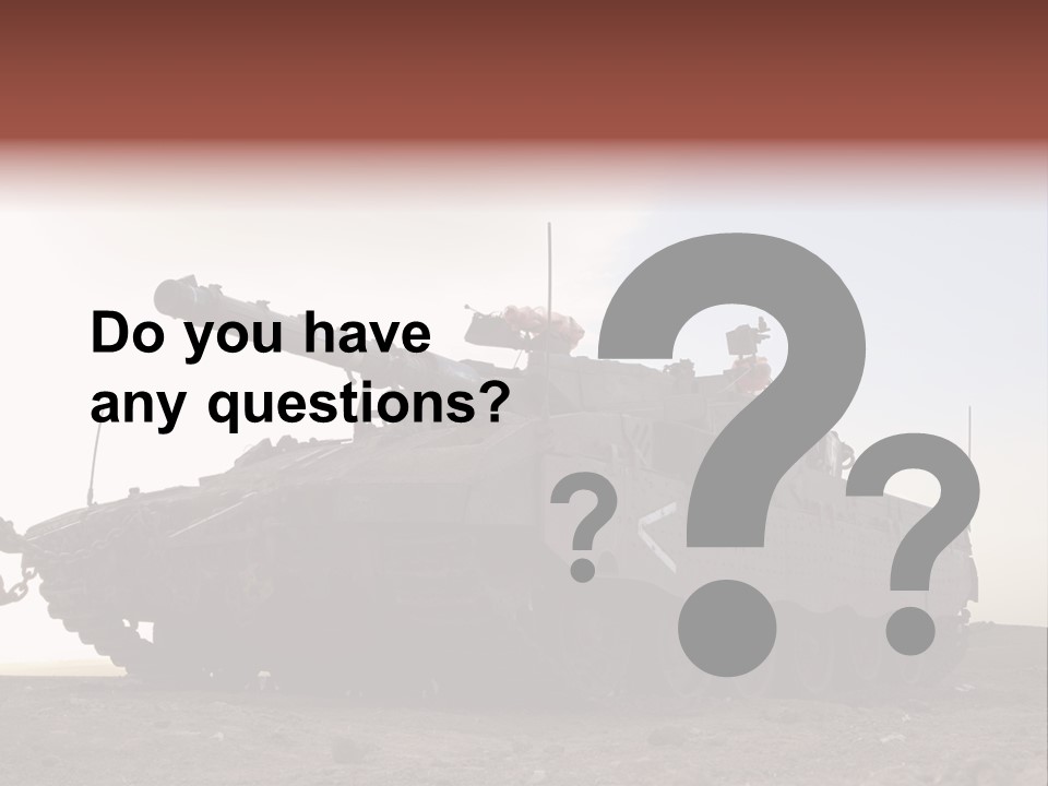 Merkava 4 Tank PowerPoint Template