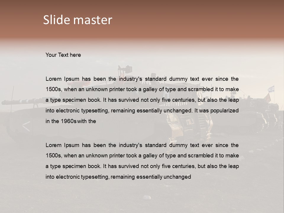 Merkava Mk 4 PowerPoint Template