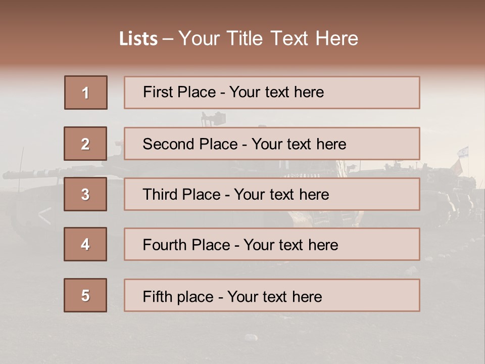 Merkava Mk 4 PowerPoint Template
