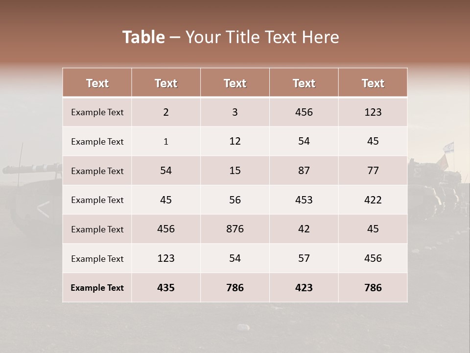 Merkava Mk 4 PowerPoint Template