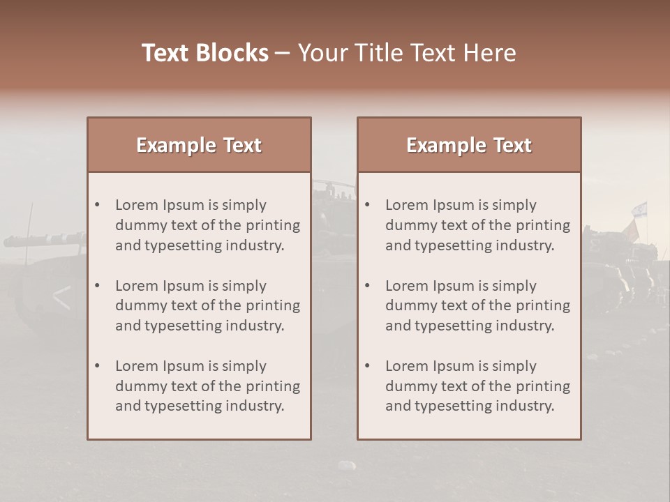 Merkava Mk 4 PowerPoint Template