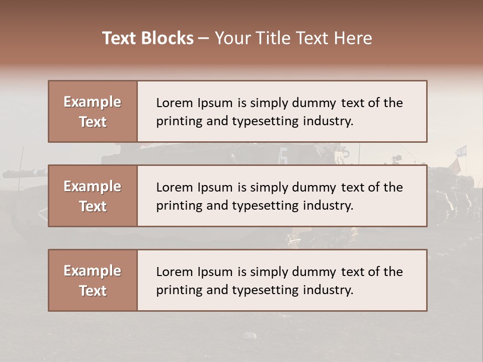 Merkava Mk 4 PowerPoint Template