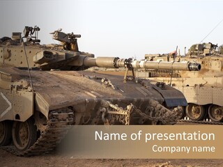 Merkava Tank PowerPoint Template