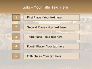 Merkava Tank PowerPoint Template
