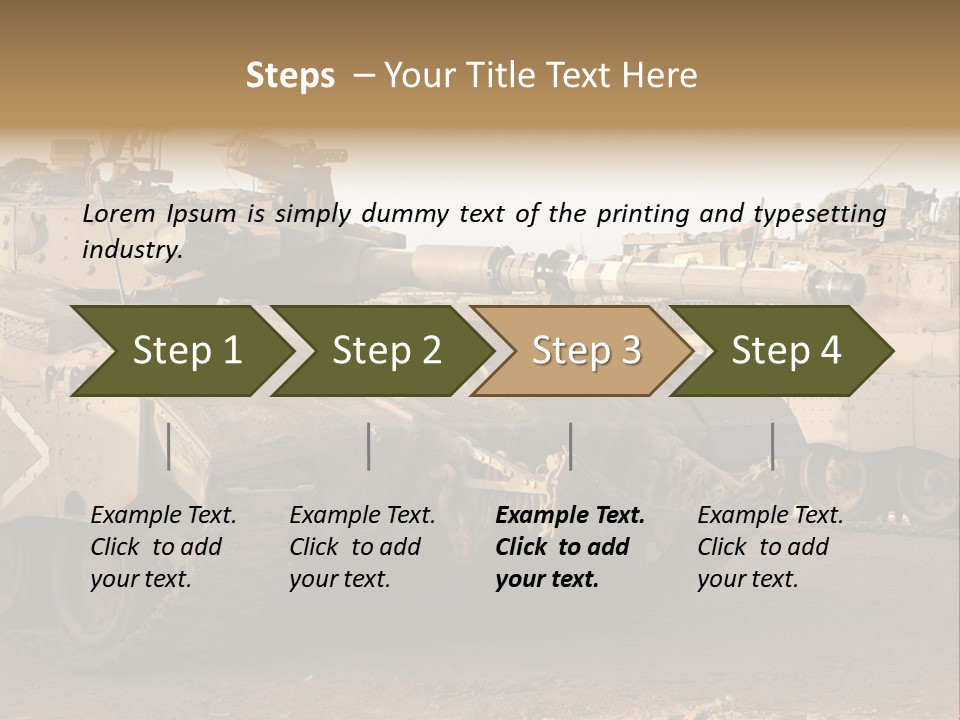 Merkava Tank PowerPoint Template