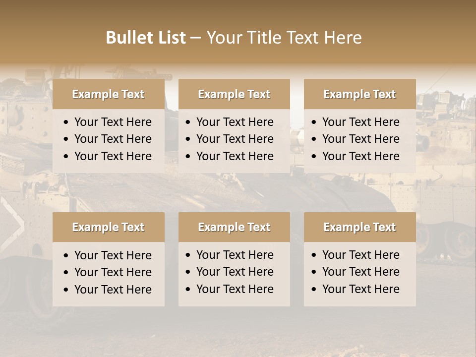 Merkava Tank PowerPoint Template