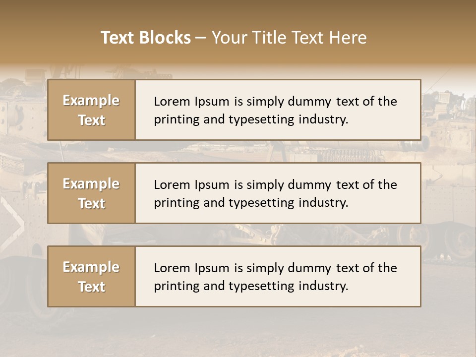Merkava Tank PowerPoint Template