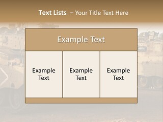 Merkava Tank PowerPoint Template
