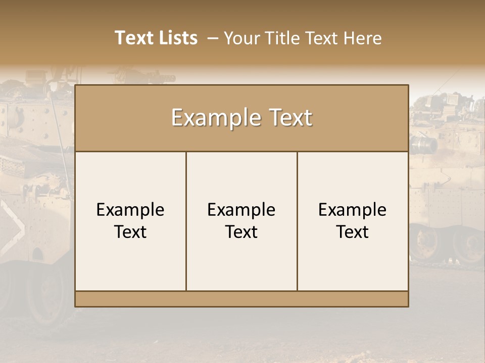 Merkava Tank PowerPoint Template