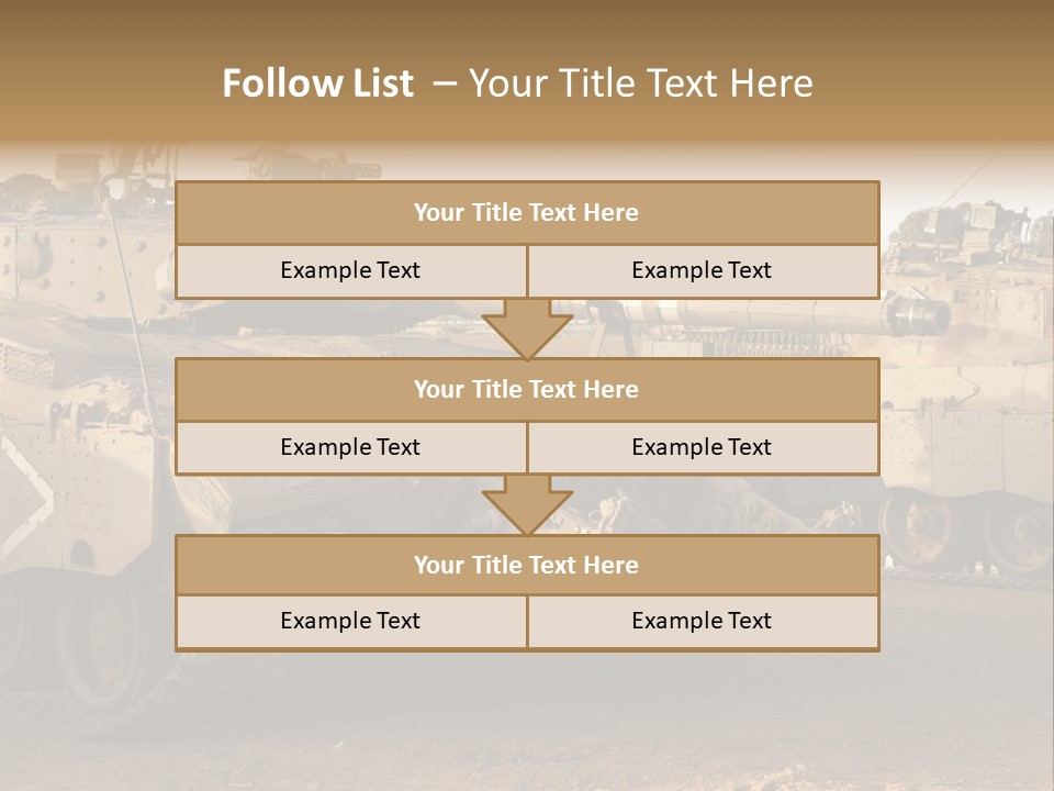 Merkava Tank PowerPoint Template