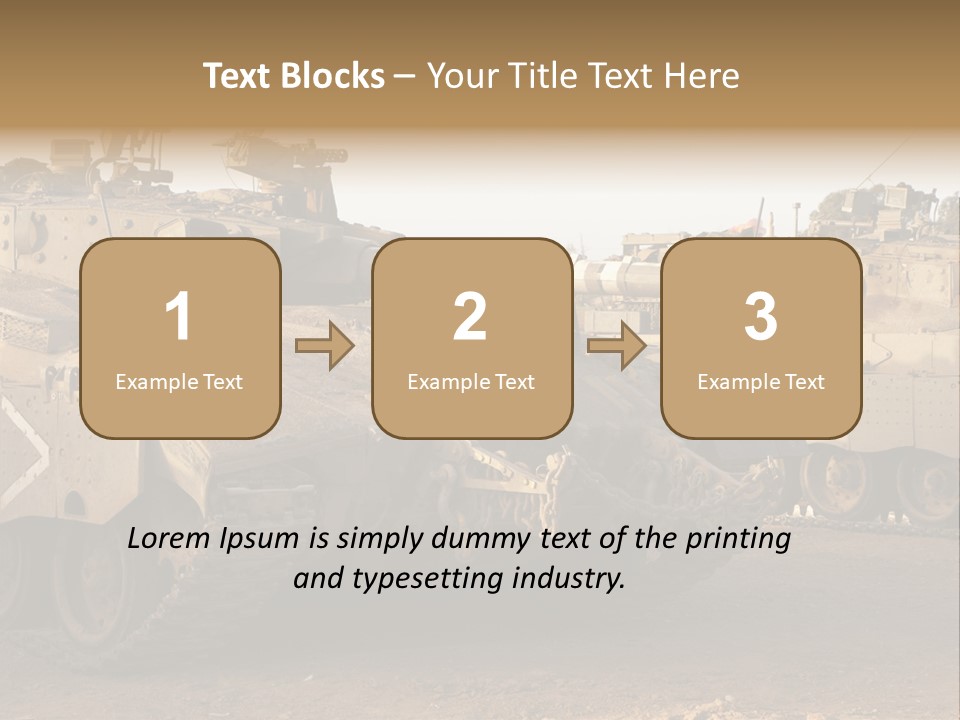 Merkava Tank PowerPoint Template