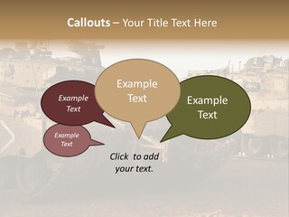 Merkava Tank PowerPoint Template