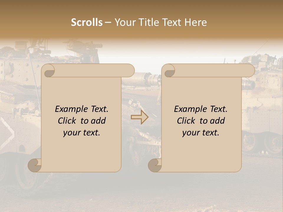Merkava Tank PowerPoint Template