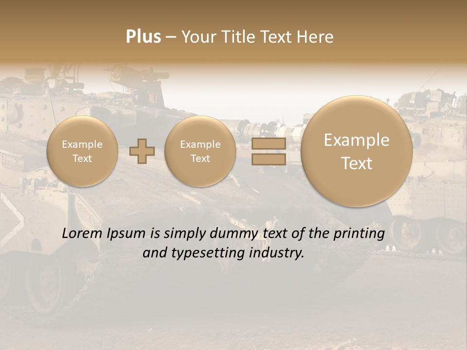 Merkava Tank PowerPoint Template