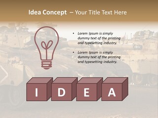 Merkava Tank PowerPoint Template
