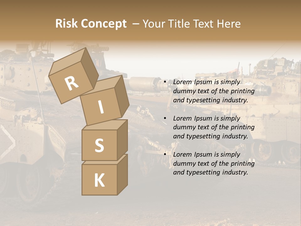 Merkava Tank PowerPoint Template