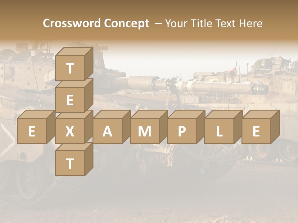 Merkava Tank PowerPoint Template