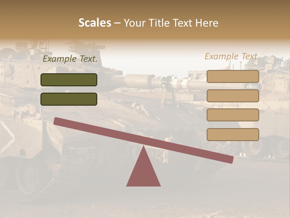 Merkava Tank PowerPoint Template