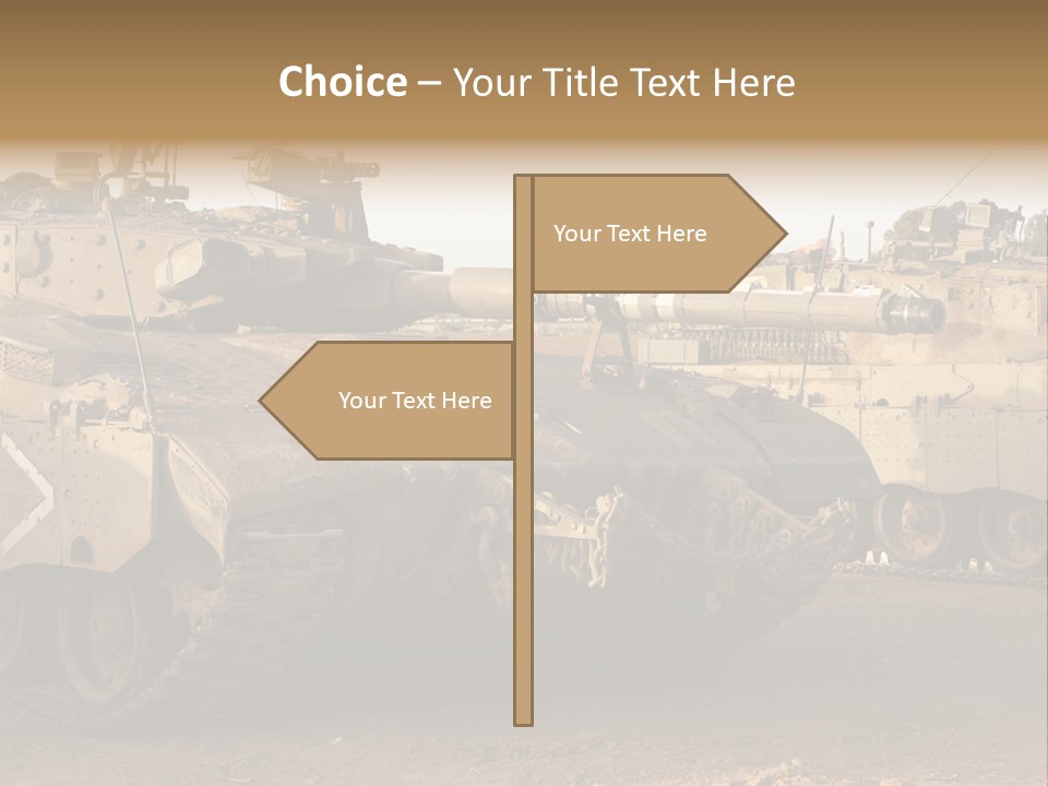 Merkava Tank PowerPoint Template