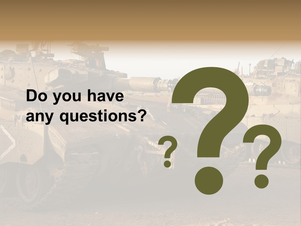 Merkava Tank PowerPoint Template