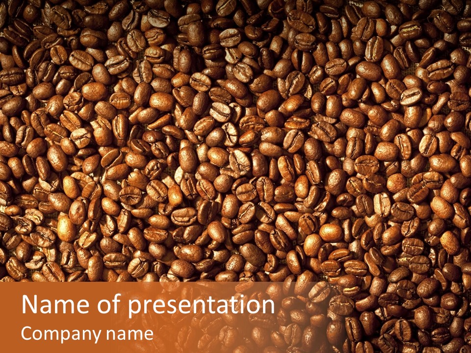 Nobody Caffeine Black PowerPoint Template
