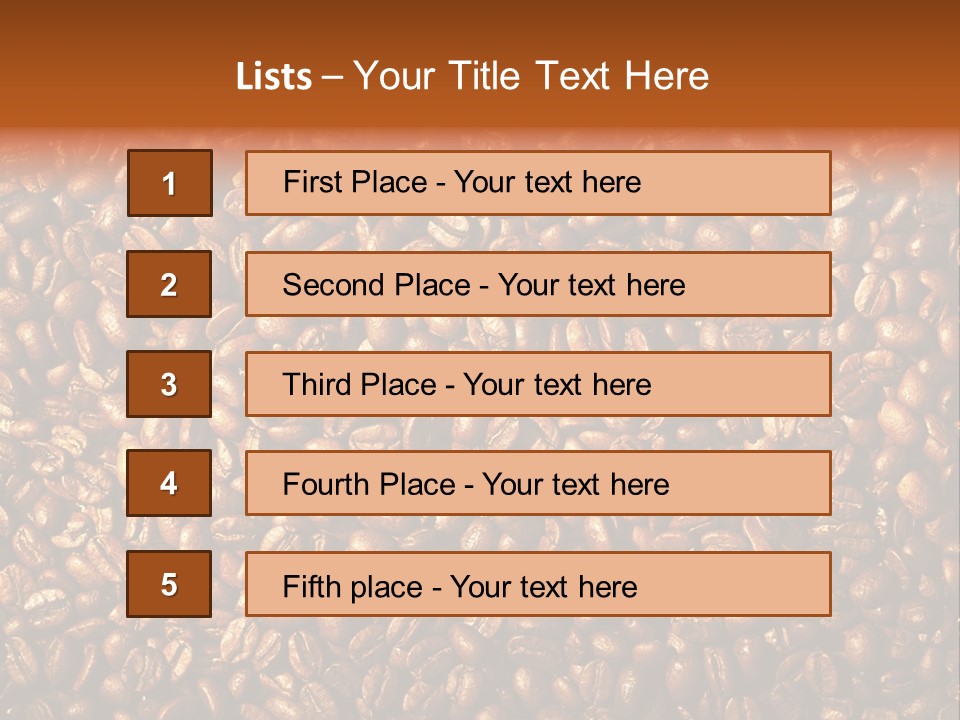 Nobody Caffeine Black PowerPoint Template