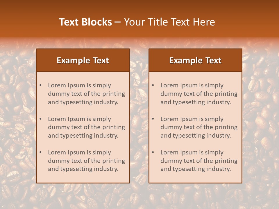 Nobody Caffeine Black PowerPoint Template