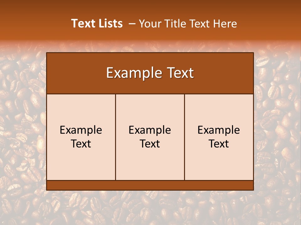 Nobody Caffeine Black PowerPoint Template