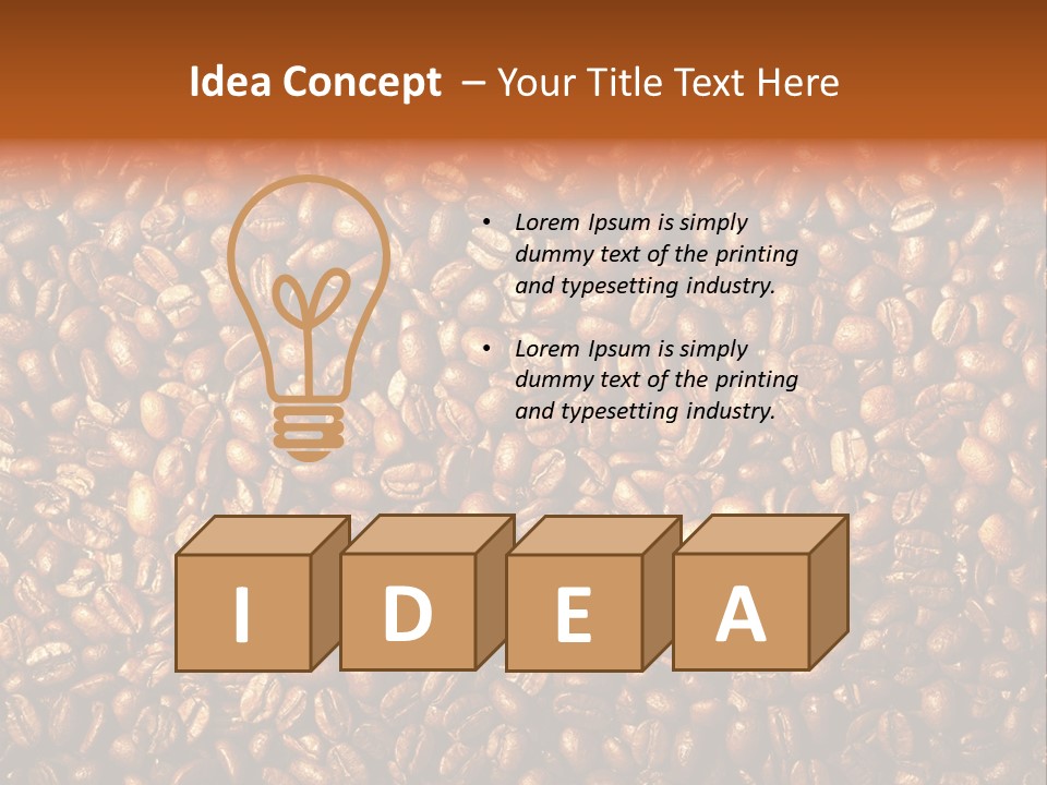 Nobody Caffeine Black PowerPoint Template