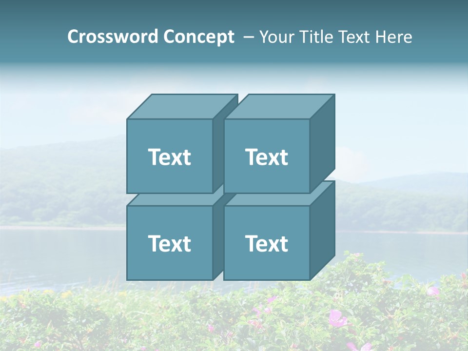 Landscape Green Scene PowerPoint Template