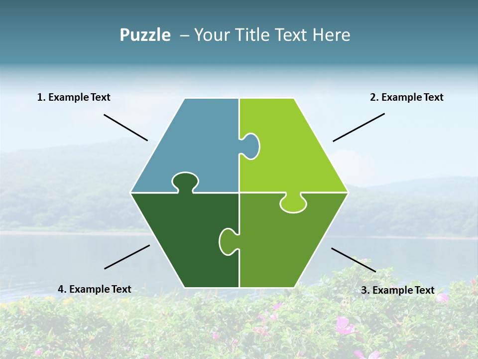 Landscape Green Scene PowerPoint Template