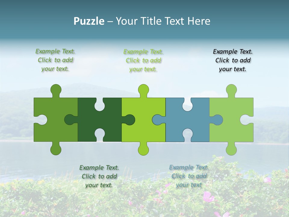 Landscape Green Scene PowerPoint Template