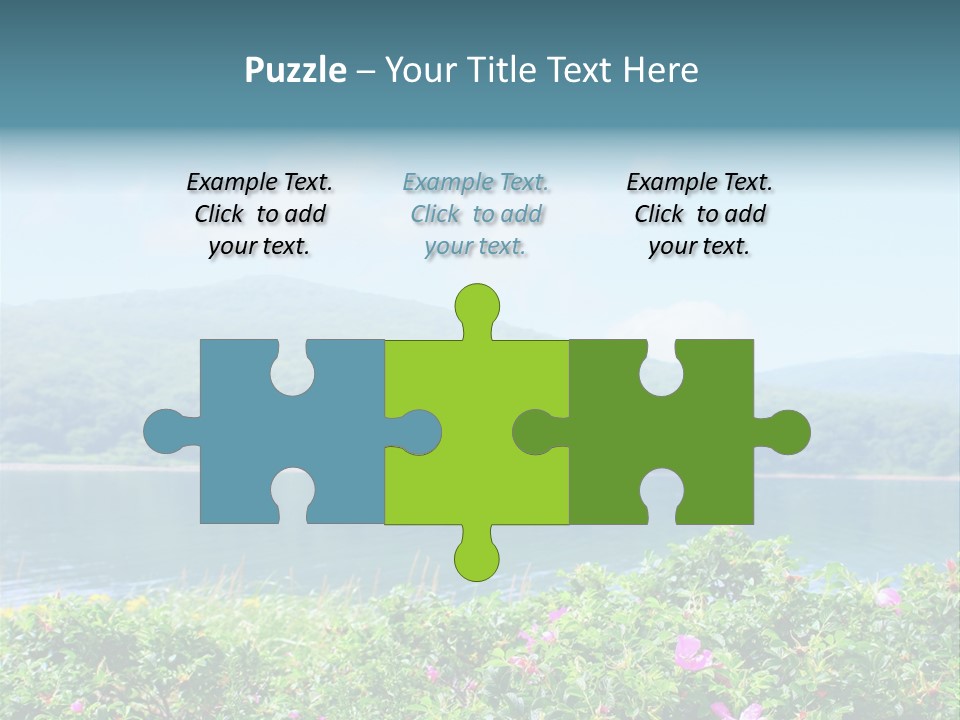 Landscape Green Scene PowerPoint Template