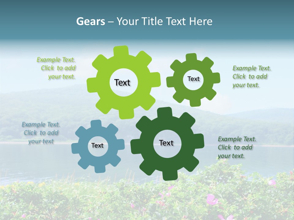 Landscape Green Scene PowerPoint Template