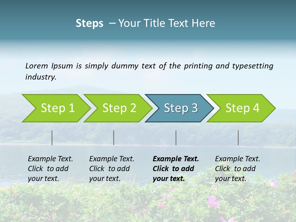 Landscape Green Scene PowerPoint Template