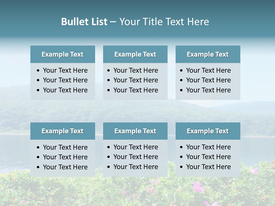 Landscape Green Scene PowerPoint Template