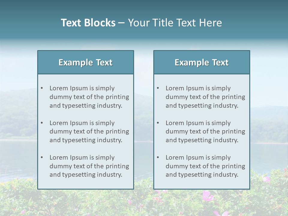 Landscape Green Scene PowerPoint Template