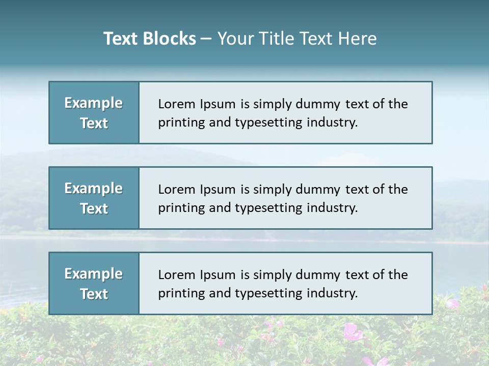 Landscape Green Scene PowerPoint Template